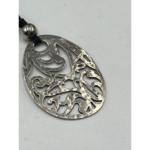 Silpada Sterling Silver Filigree Pendant Necklace 24" N1805 - Picture 8 of 10